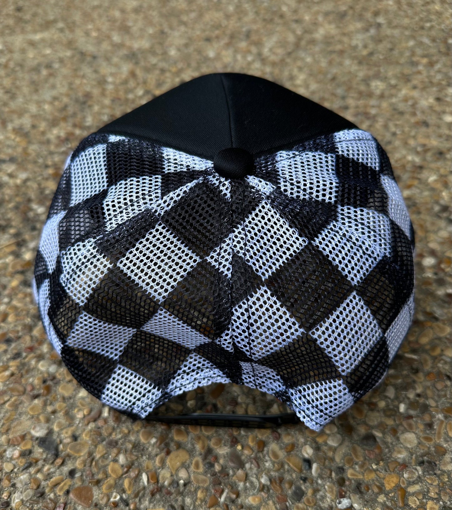 **SALE**RTS Black Checkered Trucker Hat