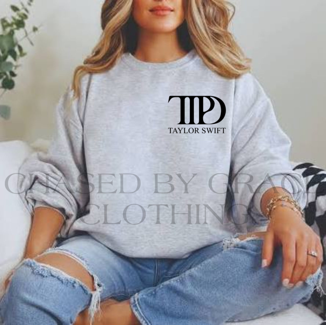 TTPD Taylor Swift on Pocket Sweatshirt